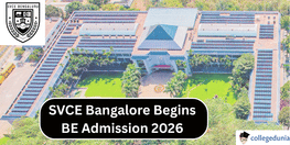 SVCE Bangalore BE Admission 2026 Begins Apply Now